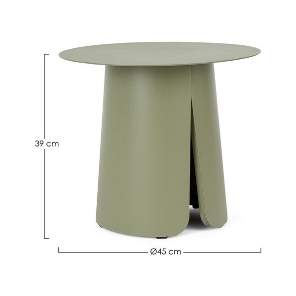 Iš aliuminio apvalios formos sodo šoninis staliukas ø 45 cm Bryan – Bizzotto-image-3