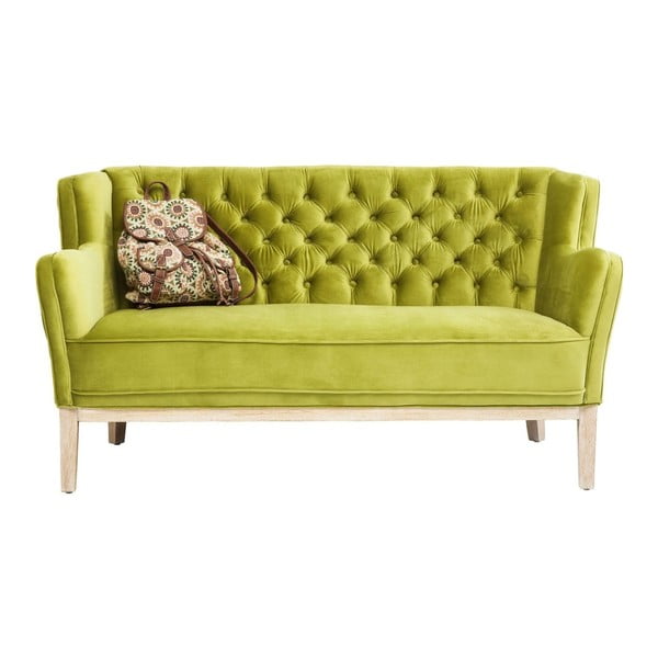 Žalioji dvivietė sofa "Kare Design Coffee Shop