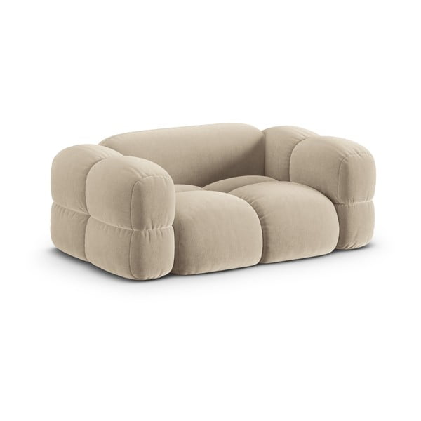Smėlio spalvos iš velveto sofa 180 cm Loretto – Cosmopolitan Design-image-2