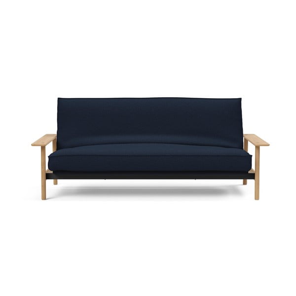 Tamsiai mėlyna sofa-lova su nuimamu užvalkalu "Innovation Balder Mixed Dance Blue", 97 x 230 cm
