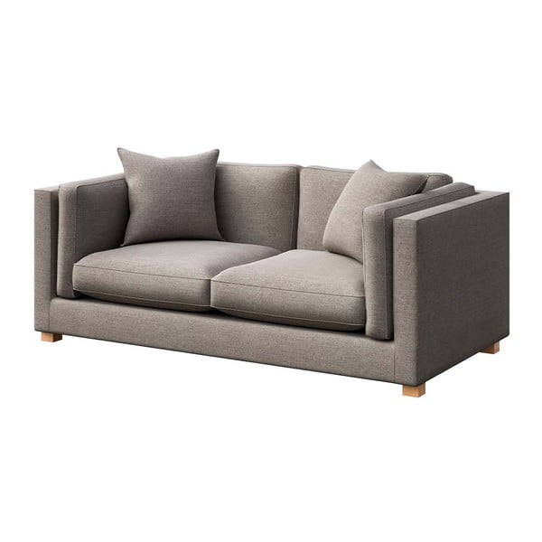 Sofa šviesiai pilkos spalvos 195 cm Pomo – Ame Yens-image-2