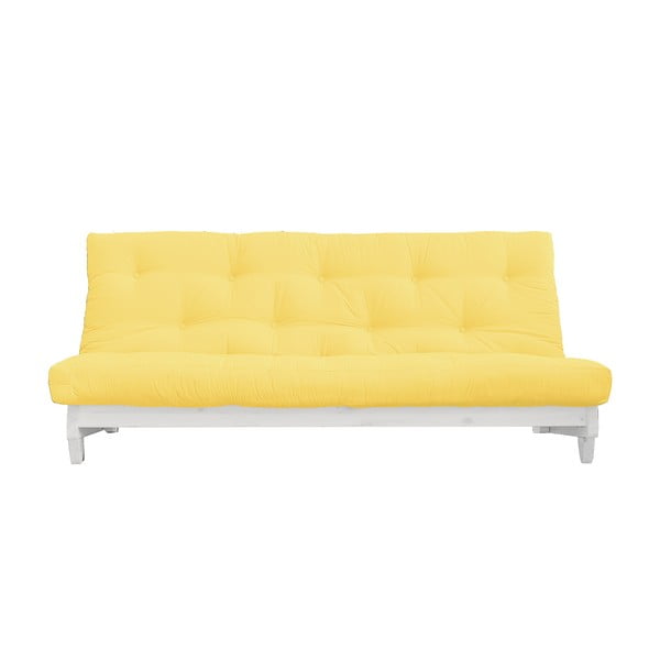 Kintama sofa "Karup" dizainas "Fresh", balta/geltona