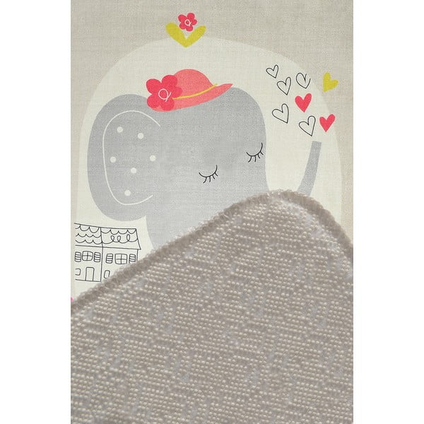 Vaikiškas neslidus kilimas Conceptum Hypnose Elephants Bike, 140 x 190 cm-image-2