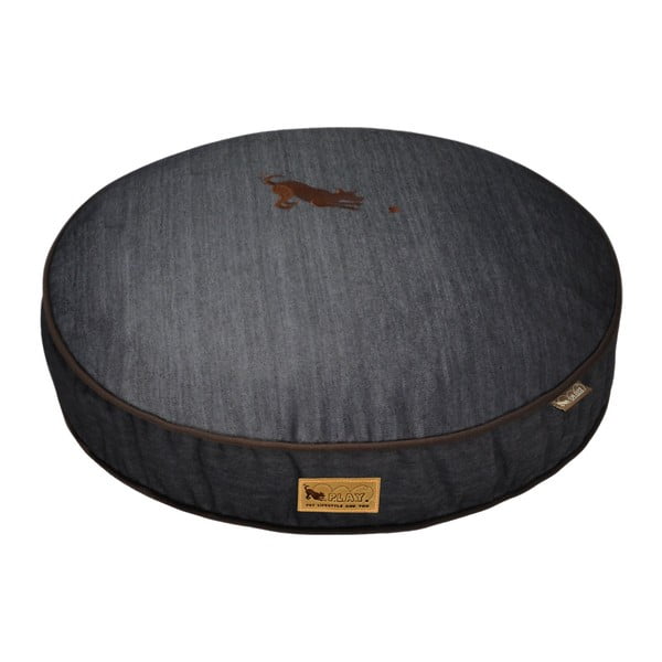 Augintinio guolis tamsiai mėlynos spalvos šuniui ø 70 cm Round Bed Denim Medieval Blue / Dark Chocolate S – P.L.A.Y.-image-2