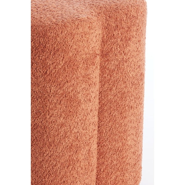 Iš boucle pufas oranžinės spalvos Nalani – Light & Living-image-1