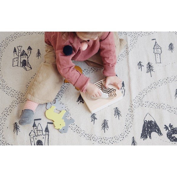 Medinė vaikiška dėlionė Kindsgut Lion-image-1