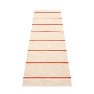 Raudonos plytų spalvos/kreminės spalvos lauko kilimas 70x240 cm Olle Brick Cream – Pappelina