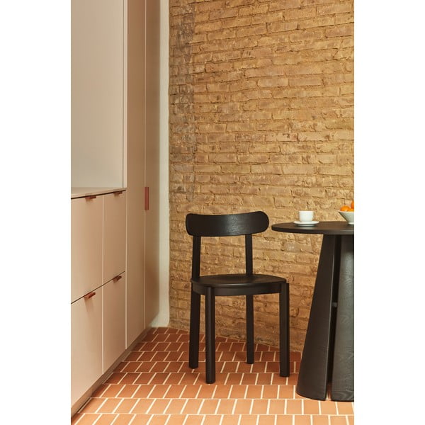 Apvalios formos valgomojo stalas su uosio dekoro stalviršiu ø 65 cm Cep – Teulat-image-3