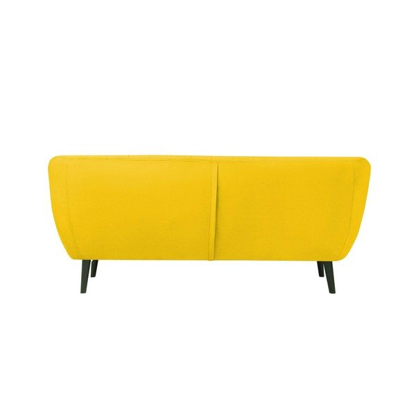 Geltonos spalvos aksominė sofa Mazzini Sofas Toscane, 188 cm-image-4
