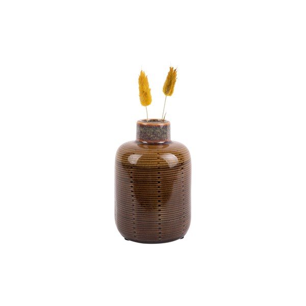 Ruda keraminė vaza PT LIVING Bottle, aukštis 14 cm-image-2