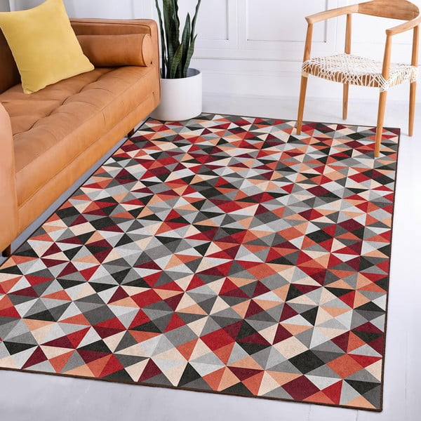 Skalbiamas kilimas raudonos spalvos/pilkos spalvos 160x230 cm Ignite – Mila Home-image-4