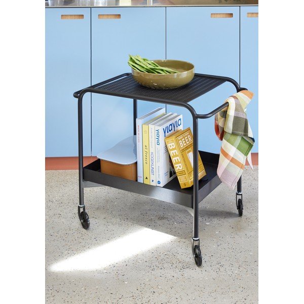 Iš metalo vežimėlis ant ratukų 47x66 cm Push – Hübsch-image-1