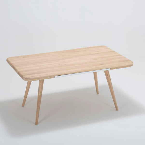 Valgomojo stalas iš ąžuolo medienos Gazzda Ena One, 160 x 100 x 75 cm