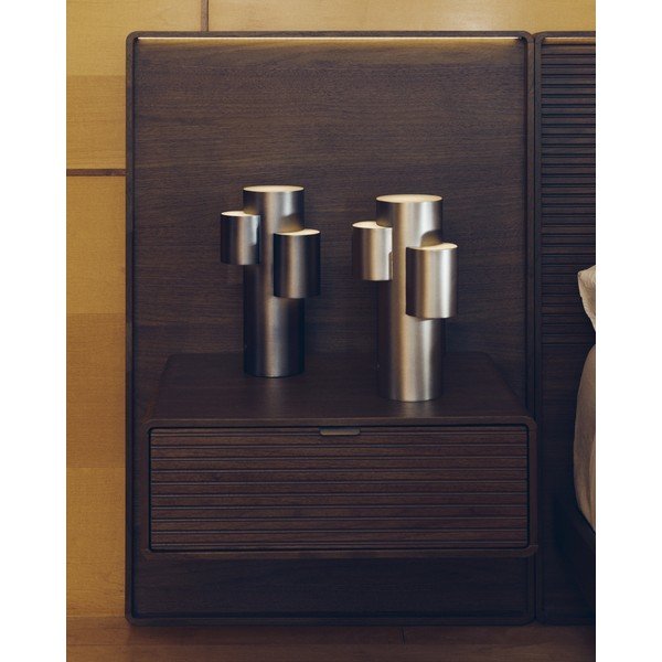 Sidabrinės spalvos iš metalo stalinis šviestuvas LED su pritemdymo funkcija (aukštis 26,5 cm) Adrina – Kave Home-image-2