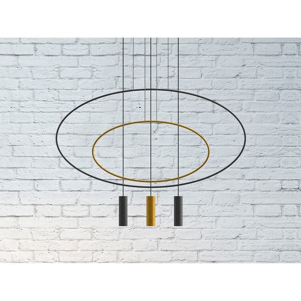 Juodos spalvos iš metalo kabantis šviestuvas HOLAR – Thoro-image-4
