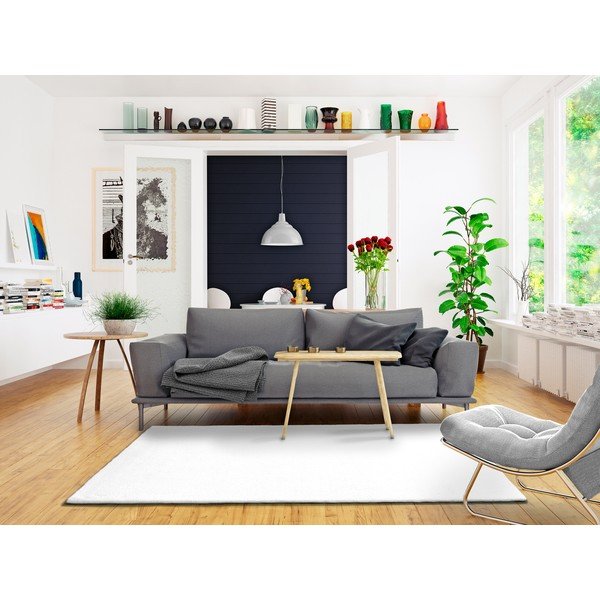 Baltas kilimas Universal Berna Liso, 160 x 230 cm-image-1