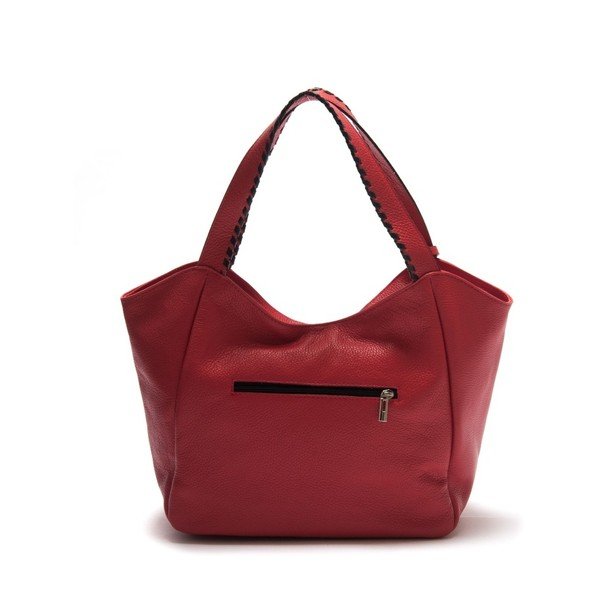 Raudona odinė rankinė Isabella Rhea Hottonia-image-1