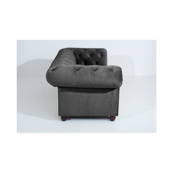 Antracito pilkos spalvos sofa "Max Winzer Orleans Velvet", 216 cm-image-4