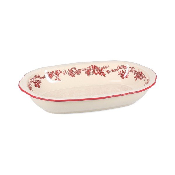 Bordo spalvos/dramblio kaulo spalvos skirta serviravimui iš porceliano  lėkštė Cyril – S|P Collection