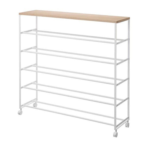 Baltos spalvos iš metalo batų lentyna 90,5x87x26 cm Tower – YAMAZAKI