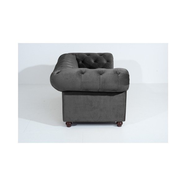 Antracito pilkos spalvos sofa "Max Winzer Orleans Velvet", 196 cm-image-4