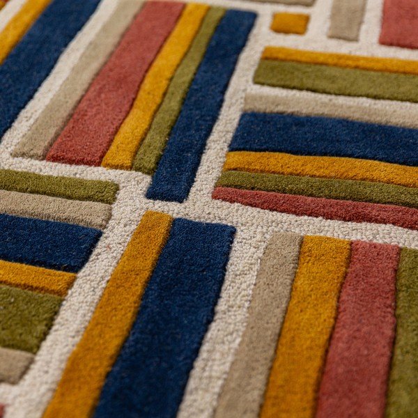 Rankų darbo iš vilnos kilimas 140x200 cm Lattice Shaped  – Flair Rugs-image-3