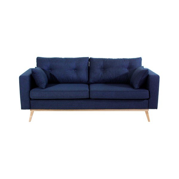 Tamsiai mėlyna trijų vietų sofa "Max Winzer Tomme-image-1
