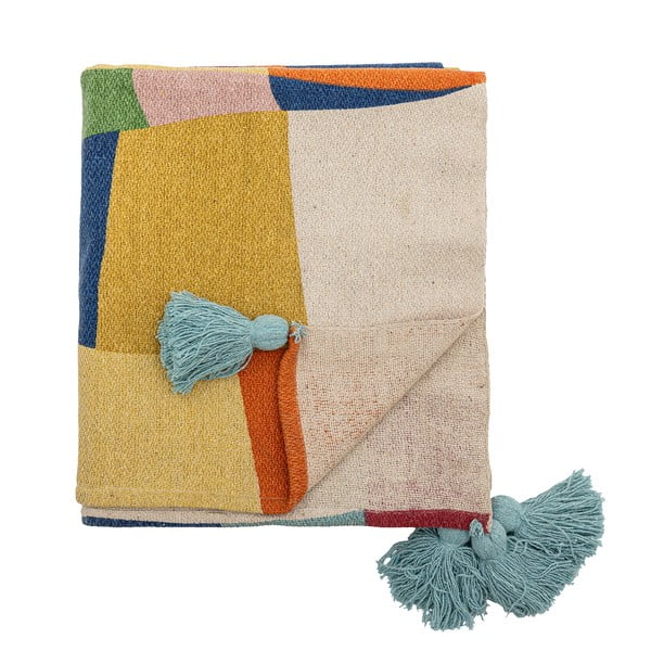 Iš perdirbtos medvilnės vaikiškas pledas 130x160 cm Colorine – Bloomingville Mini-image-4
