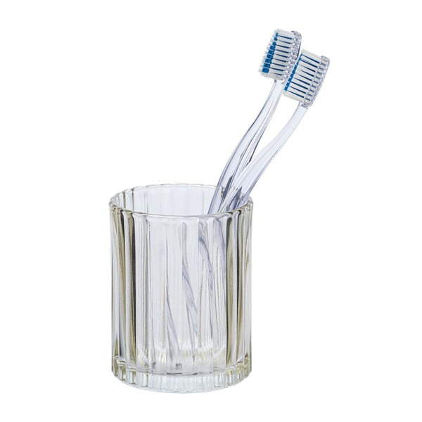 Smėlio spalvos stiklinis puodelis dantų šepetėliams Wenko Vetro-image-1