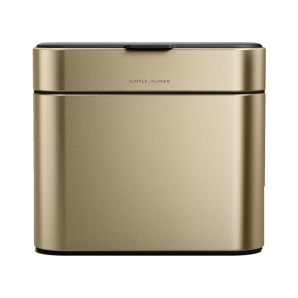 Matinės auksinės spalvos maisto atliekų šiukšliadėžė 4 l – simplehuman-image-3