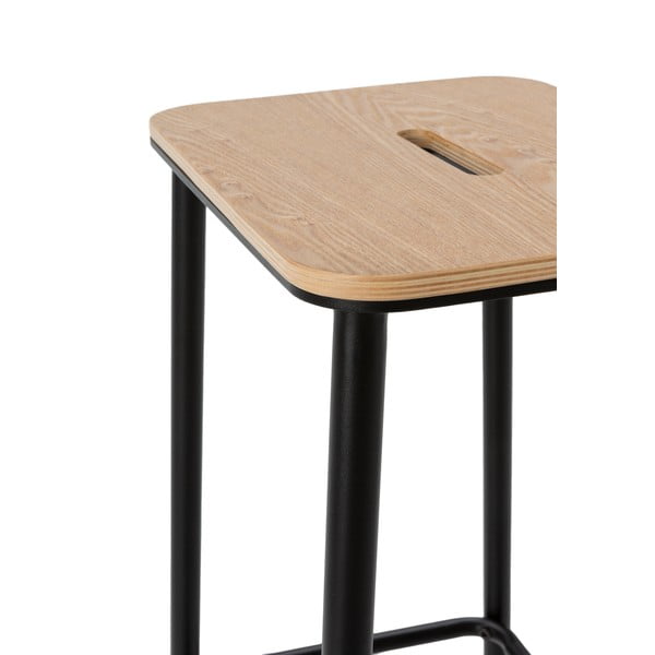 Juodos spalvos baro kėdžių komplektas 2 vnt. (sėdynės aukštis 65 cm) Abba – Marckeric-image-4