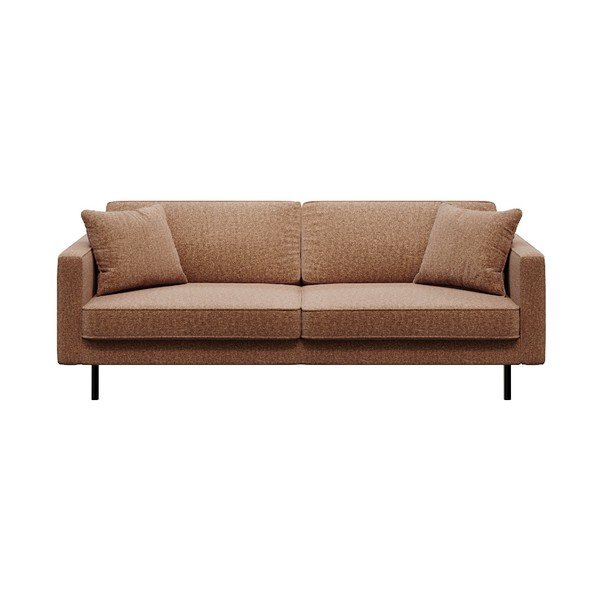 Molio rudos spalvos sofa MESONICA Kobo, 207 cm