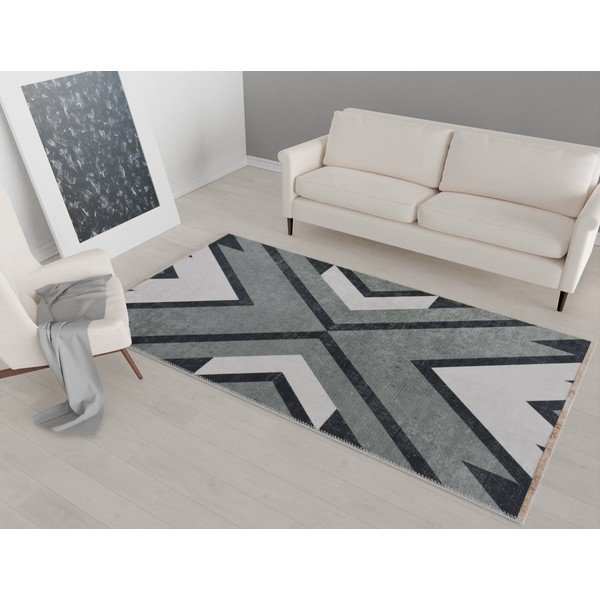 Pilkas plaunamas kilimas 230x160 cm - Vitaus-image-1