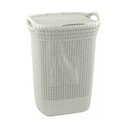 Smėlio spalvos skalbinių krepšys Curver Knit Hamper, 57 l