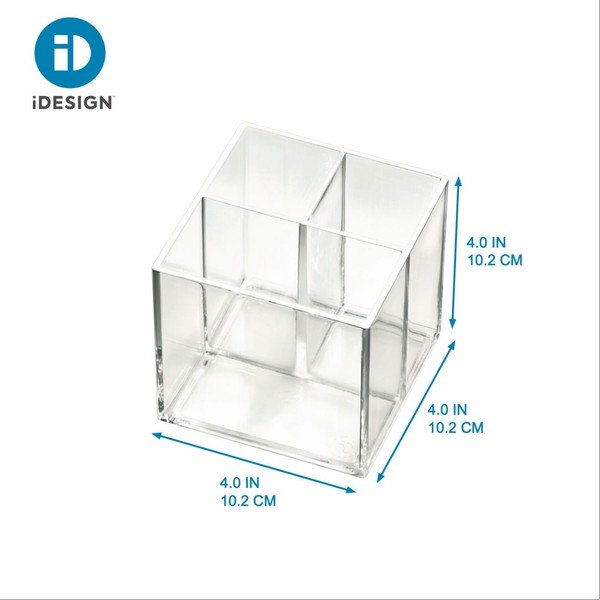 Iš perdirbto plastiko pagamintas vonios kambario kosmetikos organizatorius Cosmetic Cube - iDesign-image-3