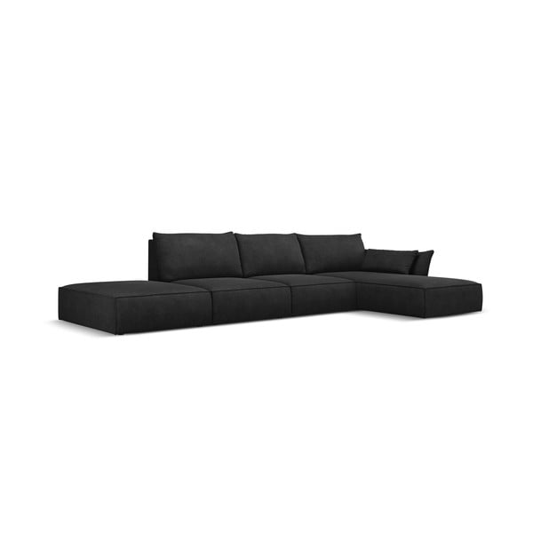 Tamsiai pilka kampinė sofa (dešinysis kampas) Vanda - Mazzini Sofas-image-2
