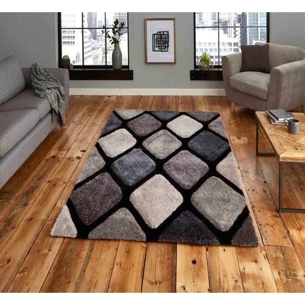 Rankų darbo kilimas tamsiai pilkos spalvos 120x170 cm Noble House – Think Rugs-image-1