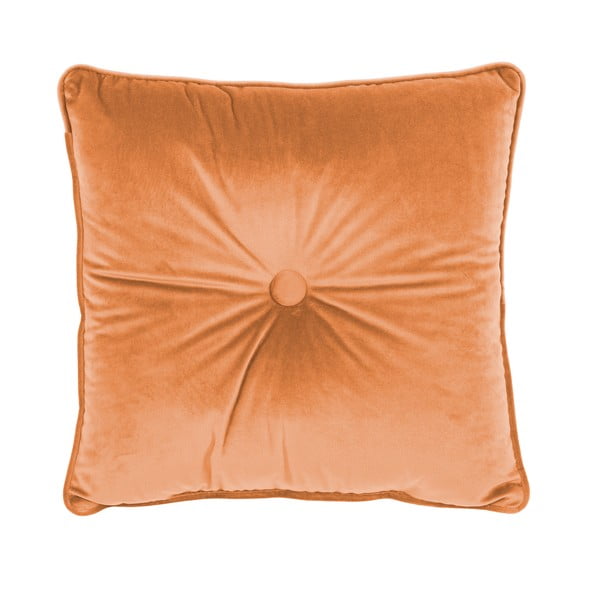 Oranžinė pagalvė Tiseco Home Studio Velvet Button, 45 x 45 cm