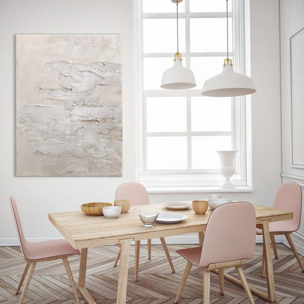 Rankomis tapytas paveikslas 90x120 cm Sand Wall - Malerifabrikken-image-1