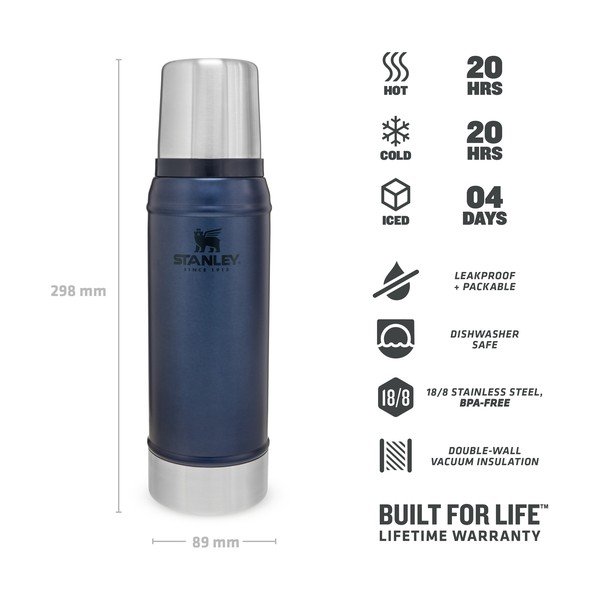 Termosas su puodeliu mėlynos spalvos 750 ml – Stanley-image-3