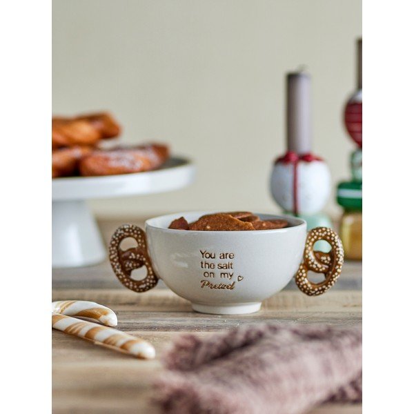 Kreminės spalvos iš akmens masės mažas dubuo 320 ml Treats – Bloomingville-image-1