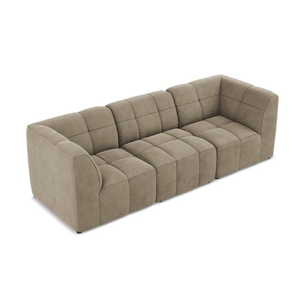 Rudos spalvos sofa iš velveto 255 cm Aloha – Makamii-image-3