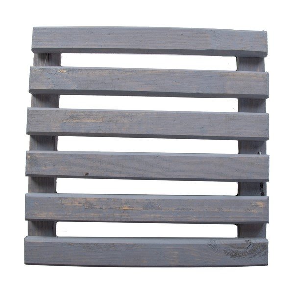 Pilkos spalvos medinė kilnojama taburetė Esschert Design, 29 x 29 cm-image-3