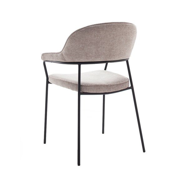 Smėlio spalvos valgomojo kėdė su porankiais Kindersley – Unique Furniture-image-3