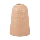 Rožinė keraminė vaza PT LIVING Carve, aukštis 18,5 cm