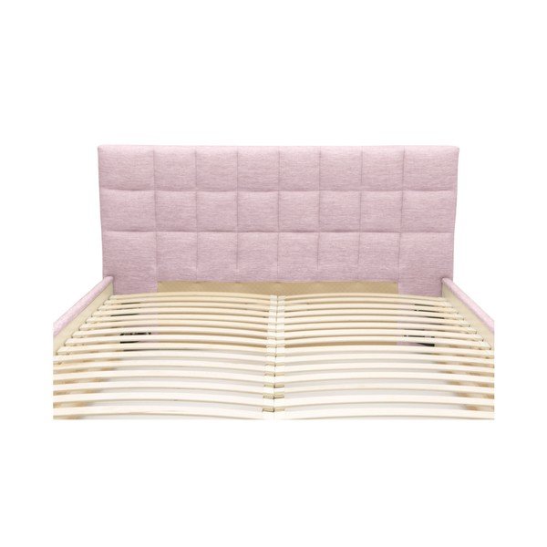 Šviesiai rožinė dvigulė lova Mazzini Beds Dream, 140 x 200 cm-image-4