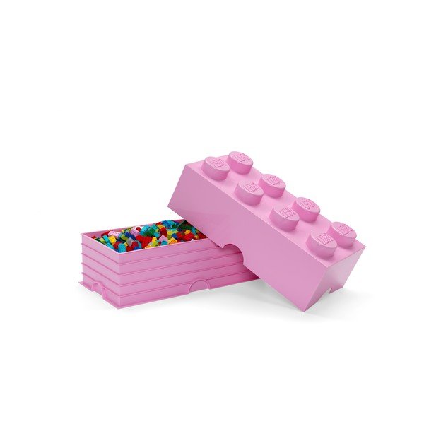 Šviesiai rožinė daiktadėžė LEGO®-image-1