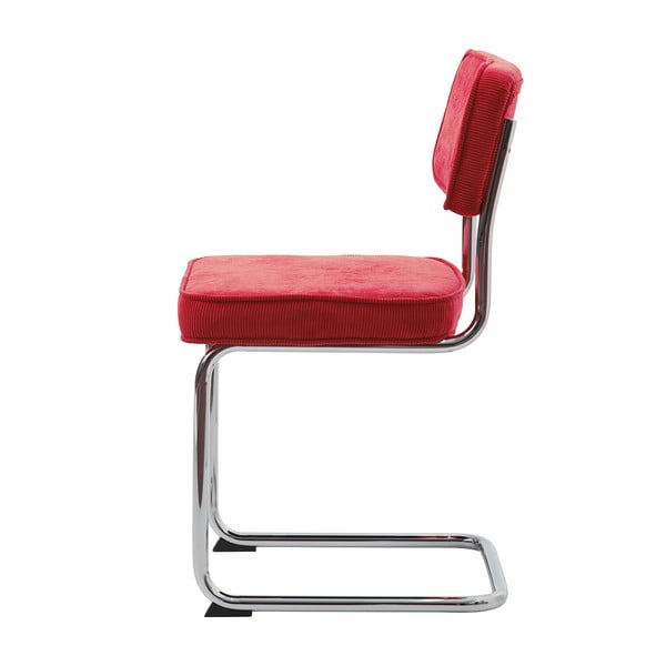 Iš velveto valgomojo kėdė raudonos spalvos Rupert – Unique Furniture-image-4