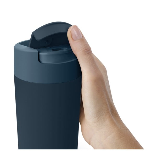 Kelioninis puodelis (ne termo) tamsiai mėlynos spalvos/antracito spalvos 450 ml Sipp – Joseph Joseph-image-1
