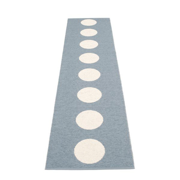 Šviesiai mėlynos spalvos lauko kilimas 70x300 cm Vera Storm – Pappelina